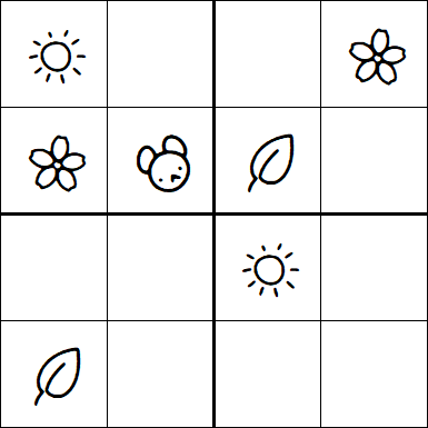Kids Sudoku 4x4 - Simple
