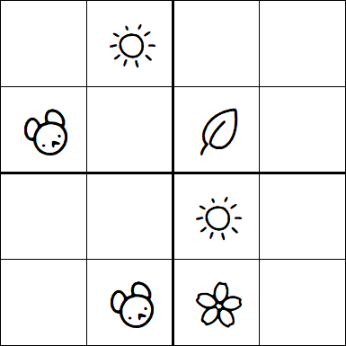 Kids Sudoku 4x4 - Simple