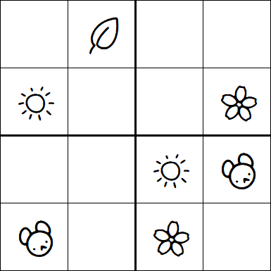 Kids Sudoku 4x4 - Simple