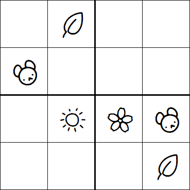 Kids Sudoku 4x4 - Simple