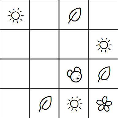 Kids Sudoku 4x4 - Simple