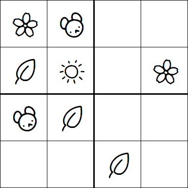 Kids Sudoku 4x4 - Simple