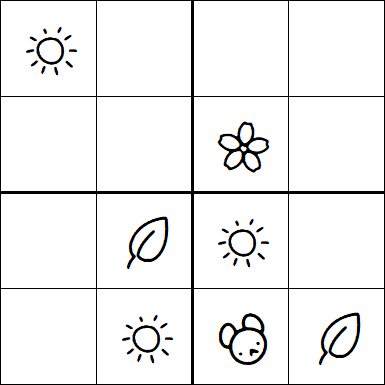 Kids Sudoku 4x4 - Simple