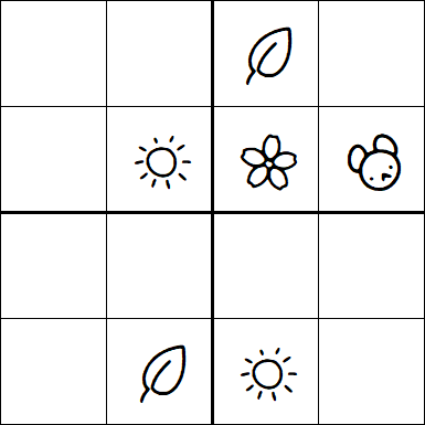 Kids Sudoku 4x4 - Simple