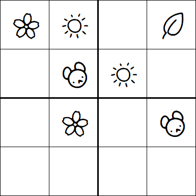 Kids Sudoku 4x4 - Simple