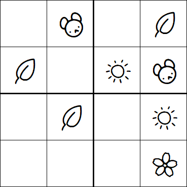 Kids Sudoku 4x4 - Simple