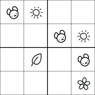Kids Sudoku 4x4 - Simple