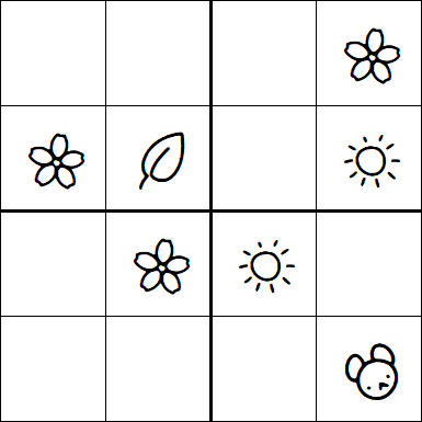Kids Sudoku 4x4 - Simple