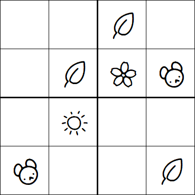Kids Sudoku 4x4 - Simple