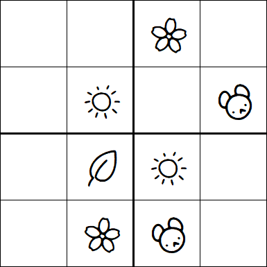 Kids Sudoku 4x4 - Simple