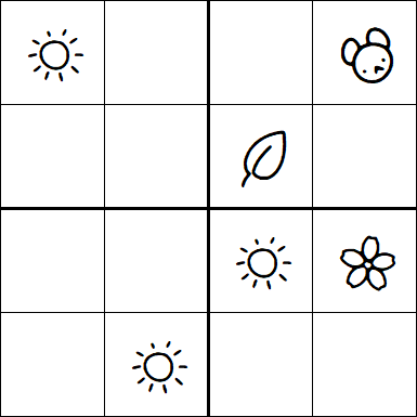 Kids Sudoku 4x4 - Simple