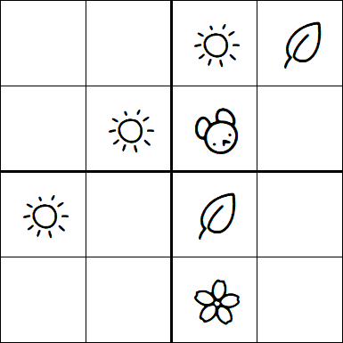 Kids Sudoku 4x4 - Simple