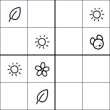 Kids Sudoku 4x4 - Simple