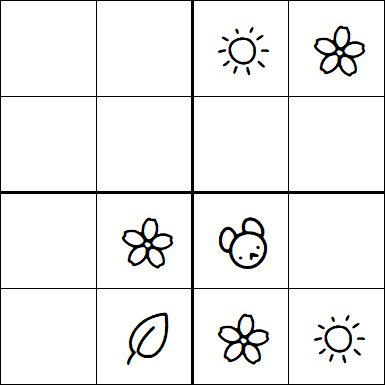 Kids Sudoku 4x4 - Simple