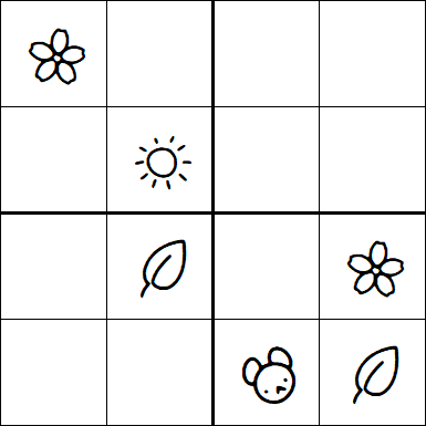 Kids Sudoku 4x4 - Simple