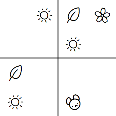 Kids Sudoku 4x4 - Simple