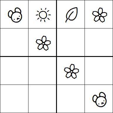 Kids Sudoku 4x4 - Simple