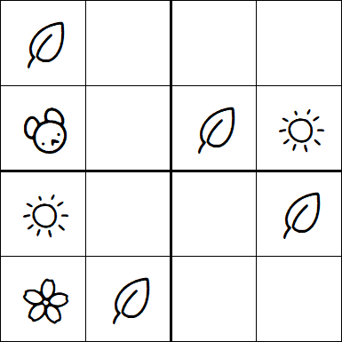 Kids Sudoku 4x4 - Simple