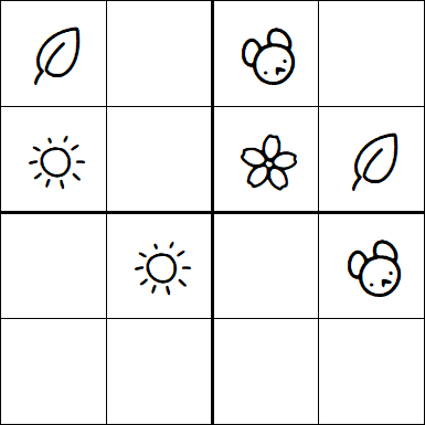 Kids Sudoku 4x4 - Simple
