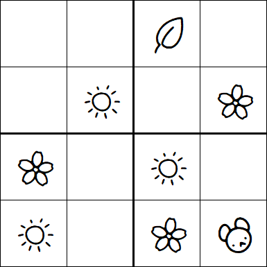 Kids Sudoku 4x4 - Simple
