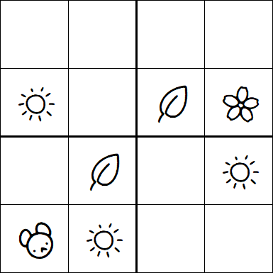 Kids Sudoku 4x4 - Simple