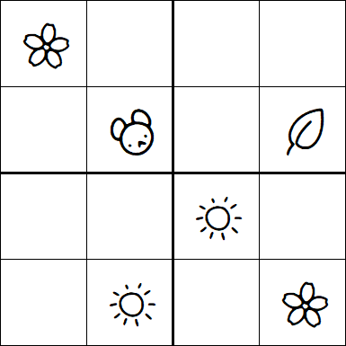 Kids Sudoku 4x4 - Simple