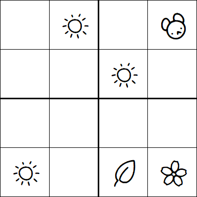 Kids Sudoku 4x4 - Simple