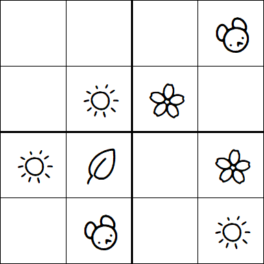 Kids Sudoku 4x4 - Simple