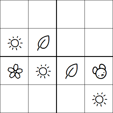 Kids Sudoku 4x4 - Simple