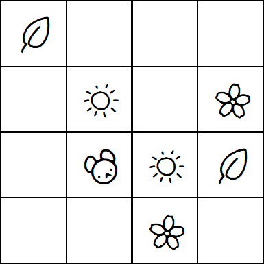 Kids Sudoku 4x4 - Simple