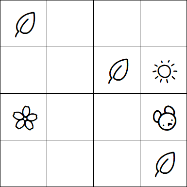 Kids Sudoku 4x4 - Simple
