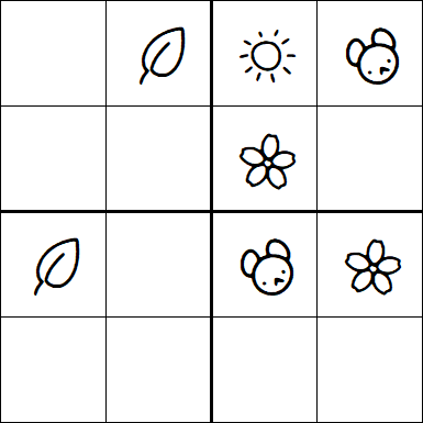 Kids Sudoku 4x4 - Simple