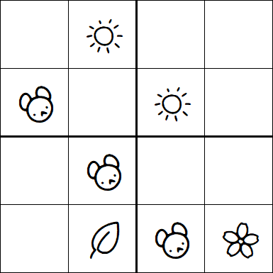 Kids Sudoku 4x4 - Easy