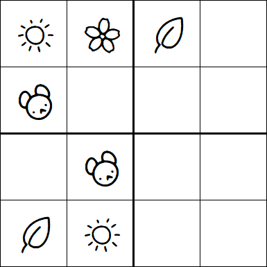 Kids Sudoku 4x4 - Easy