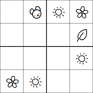 Kids Sudoku 4x4 - Easy
