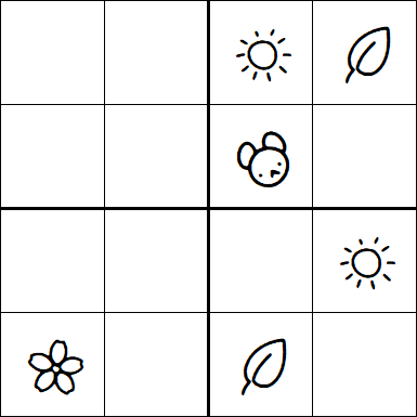 Kids Sudoku 4x4 - Easy