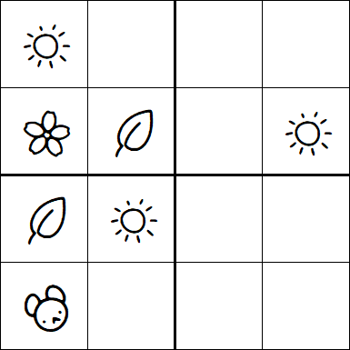 Kids Sudoku 4x4 - Easy