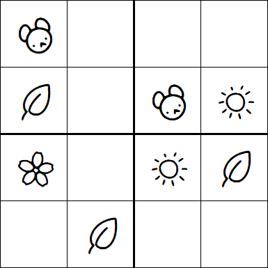 Kids Sudoku 4x4 - Easy