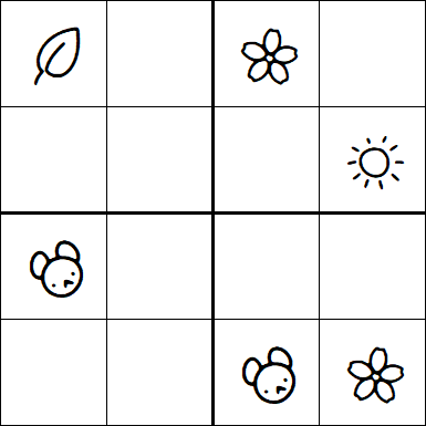 Kids Sudoku 4x4 - Easy
