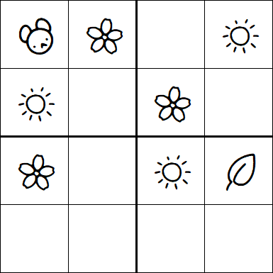 Kids Sudoku 4x4 - Easy