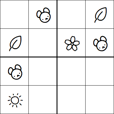 Kids Sudoku 4x4 - Easy