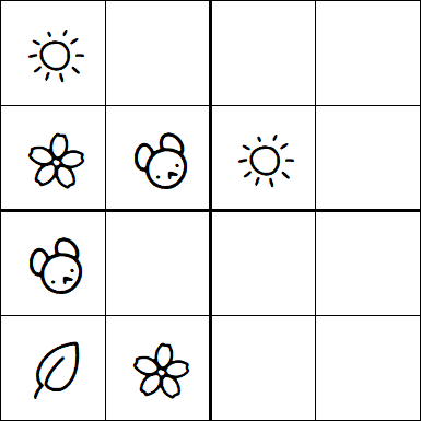 Kids Sudoku 4x4 - Easy