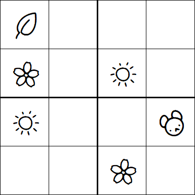 Kids Sudoku 4x4 - Easy