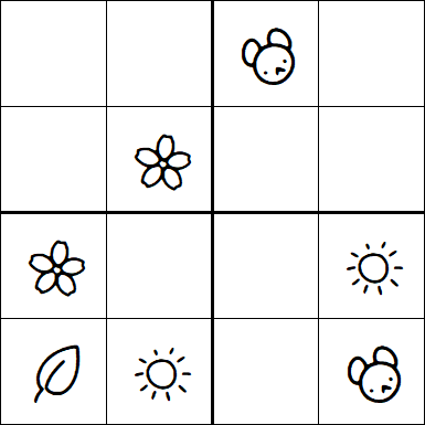 Kids Sudoku 4x4 - Easy