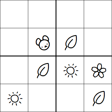 Kids Sudoku 4x4 - Easy