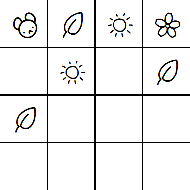 Kids Sudoku 4x4 - Easy