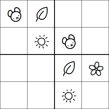 Kids Sudoku 4x4 - Easy