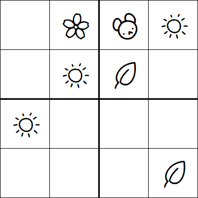 Kids Sudoku 4x4 - Easy