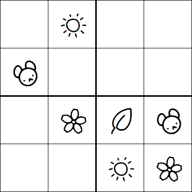 Kids Sudoku 4x4 - Easy