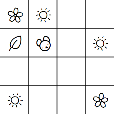 Kids Sudoku 4x4 - Easy
